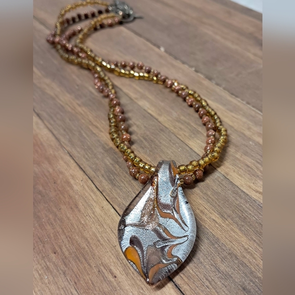 Murano Glass Pendant Necklace